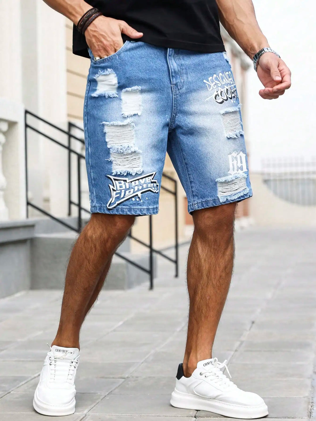 Forte Blue Denim Tom Claren  Shorts