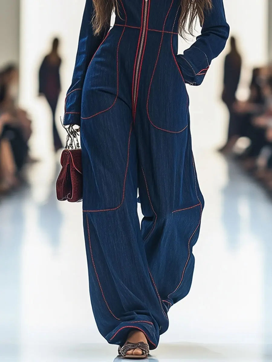 Wide Leg Jumpsuit by Tom Claren