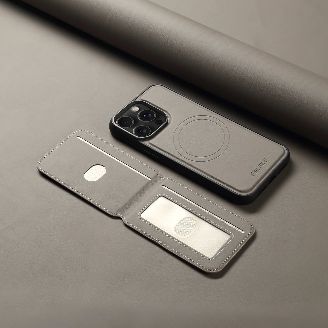 Noir Magnetic Leather Case