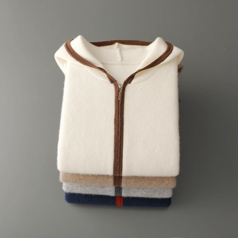 Aspen Cashmere Zip Hoodie