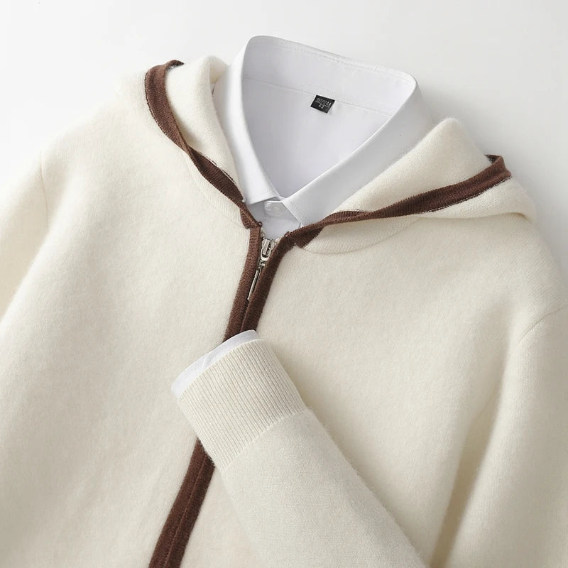 Aspen Cashmere Zip Hoodie