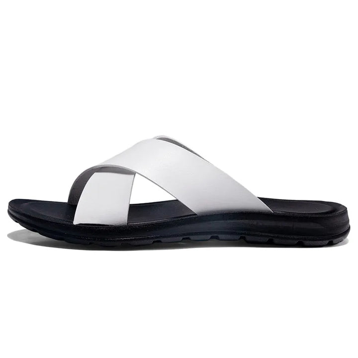 Riviera Luxe Leather Slides
