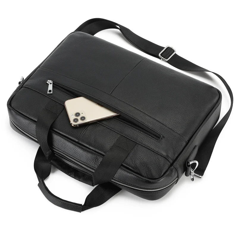 Leather Briefcase by Tom Claren