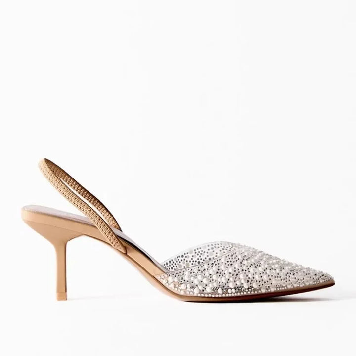Amélia Pearl Slingback Heels