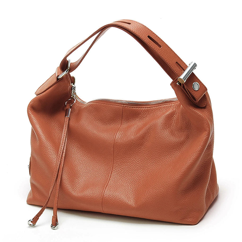 Leather Shoulder Bag by Tom Claren