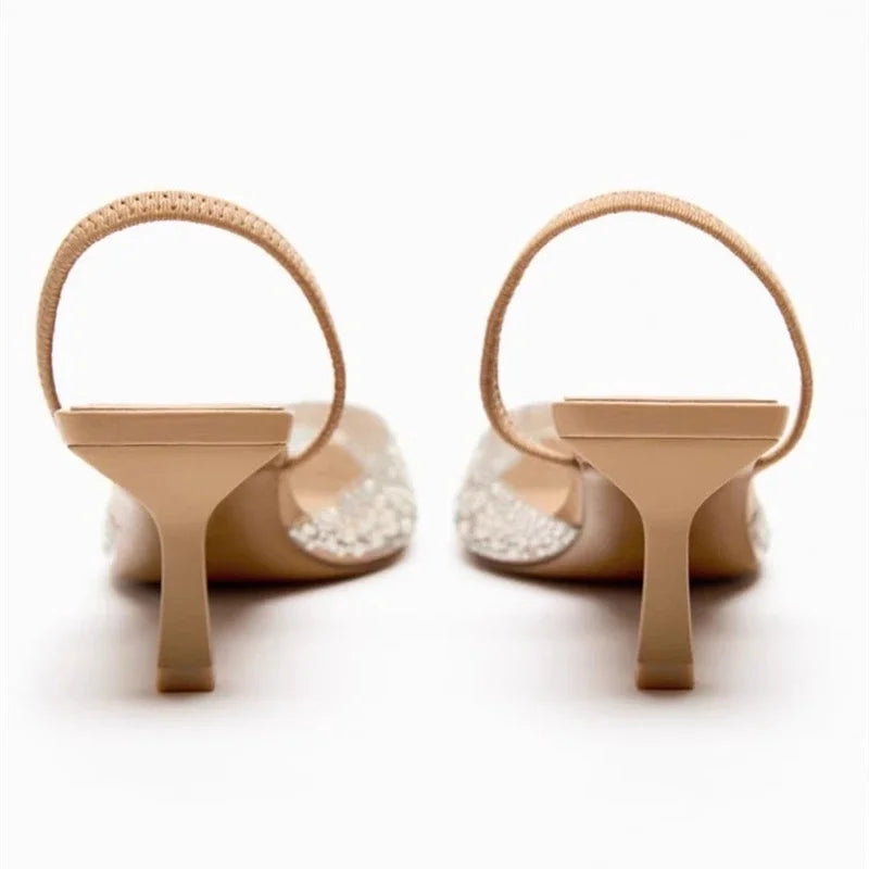 Amélia Pearl Slingback Heels