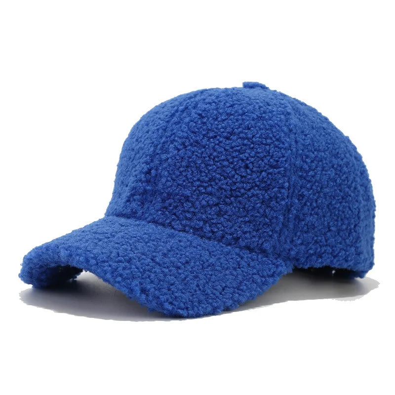 HARLOW SHERPA CAP - royal blue