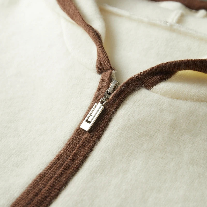Aspen Cashmere Zip Hoodie