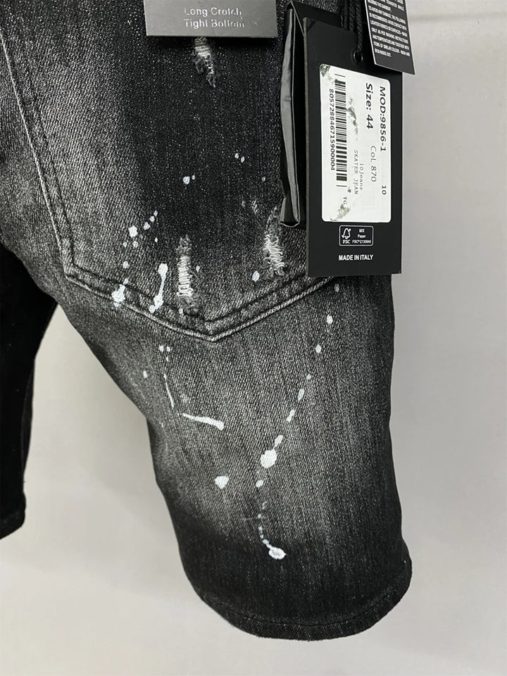 Varen Black Denim Tom Claren  Shorts