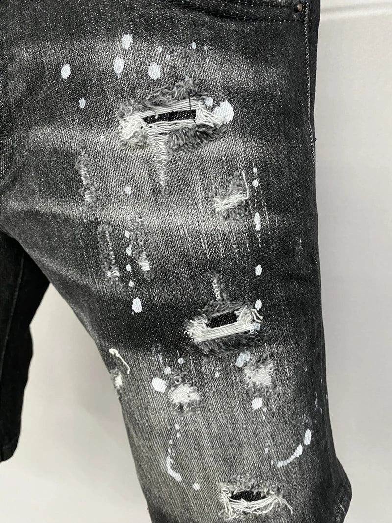 Varen Black Denim Tom Claren  Shorts