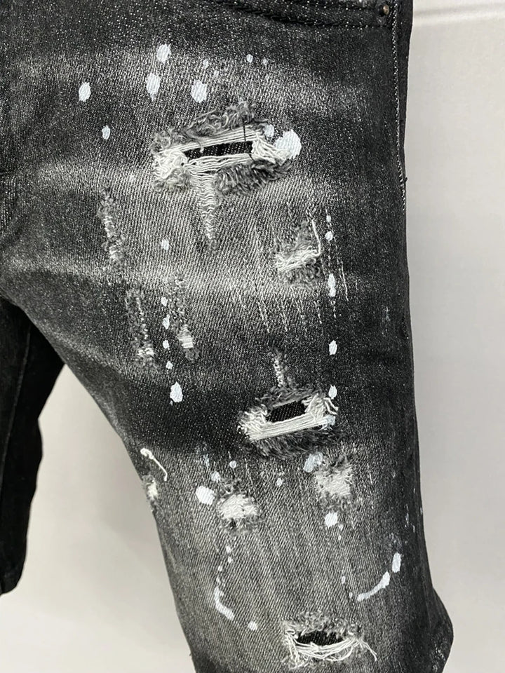 Varen Black Denim Tom Claren  Shorts