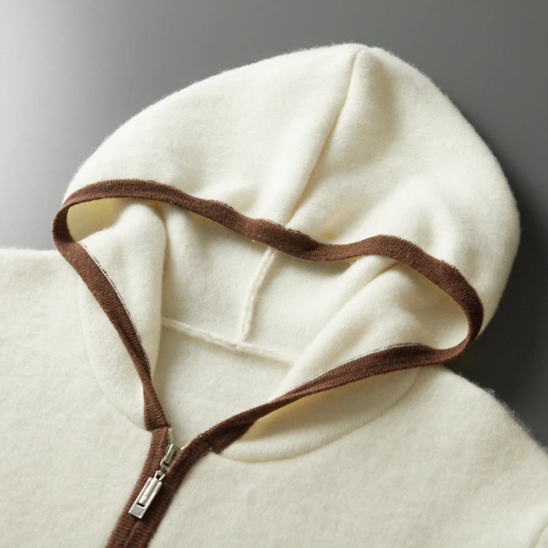 Aspen Cashmere Zip Hoodie