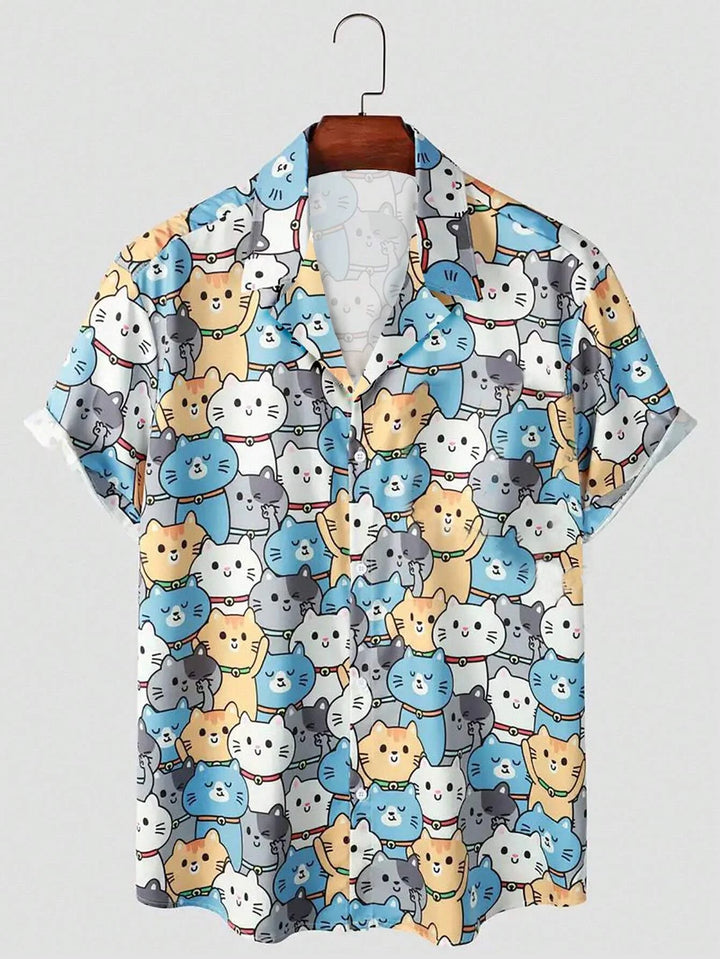 Forte Cat Print Shirt by Tom Claren