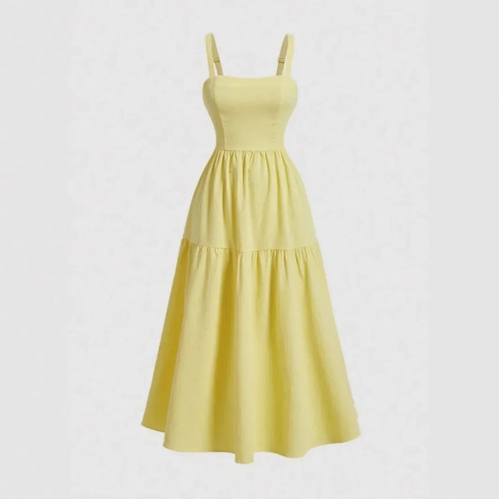 Yellow Midi Dress by Tom Claren