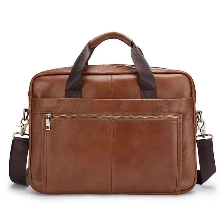 Leather Briefcase by Tom Claren