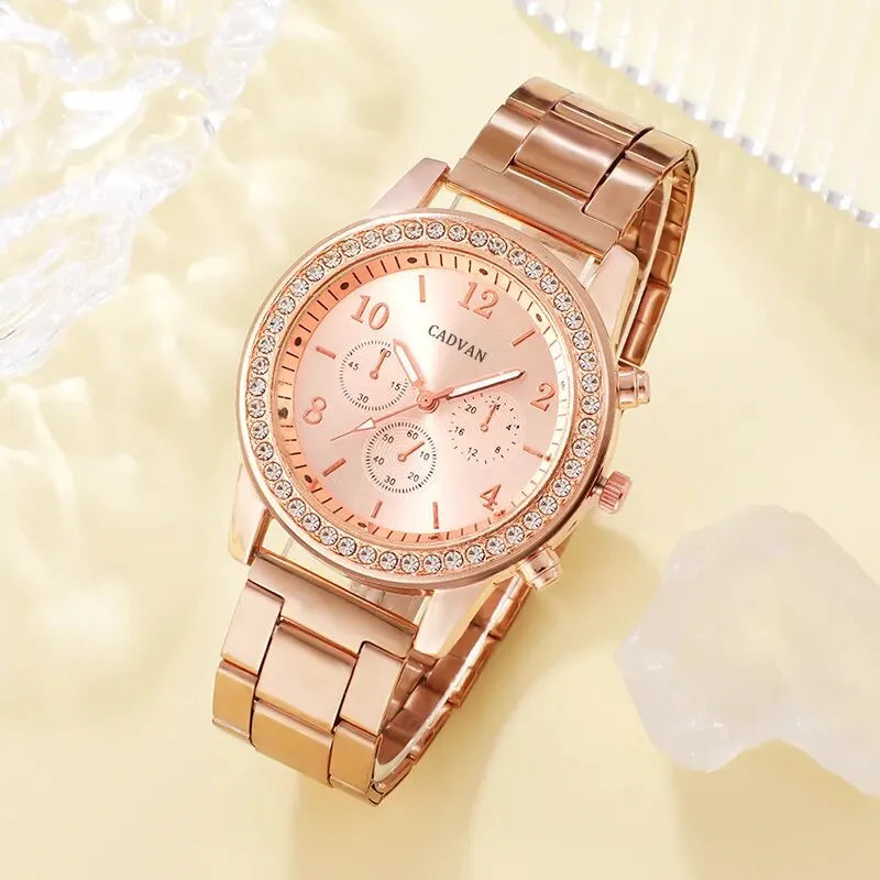Alara Rose Gold Jewelry Watch Set by Tom Claren