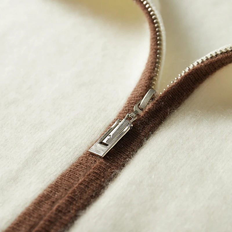 Aspen Cashmere Zip Hoodie