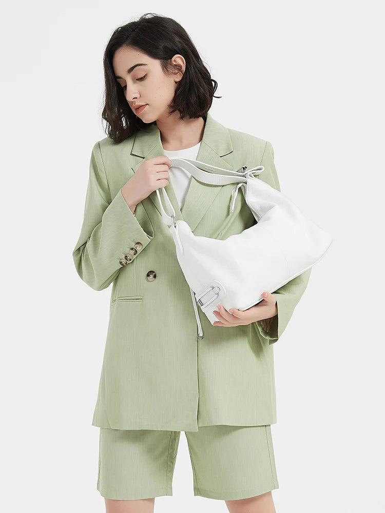 Leather Shoulder Bag by Tom Claren