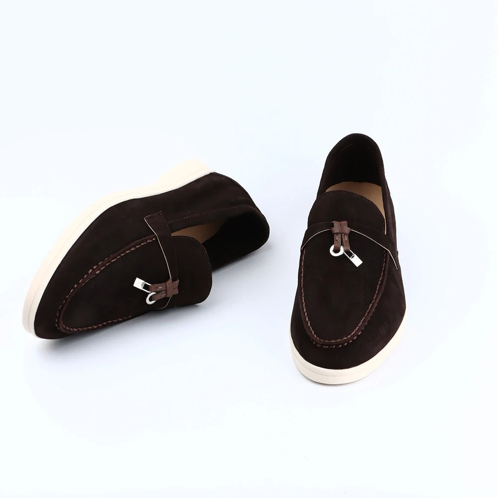 The Verona Suede Loafers by Tom Claren