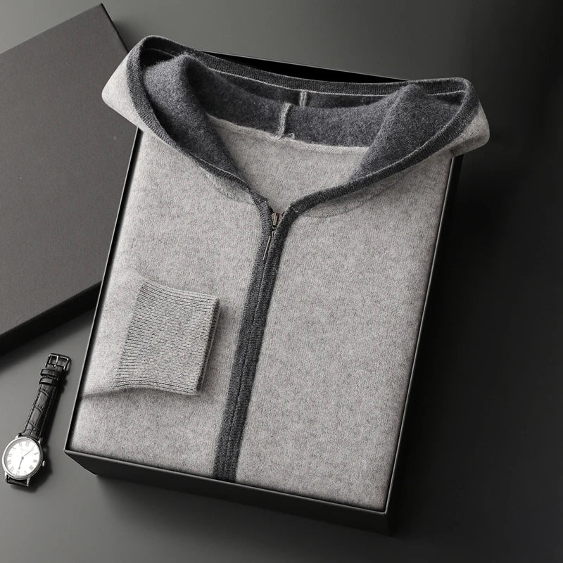 Aspen Cashmere Zip Hoodie
