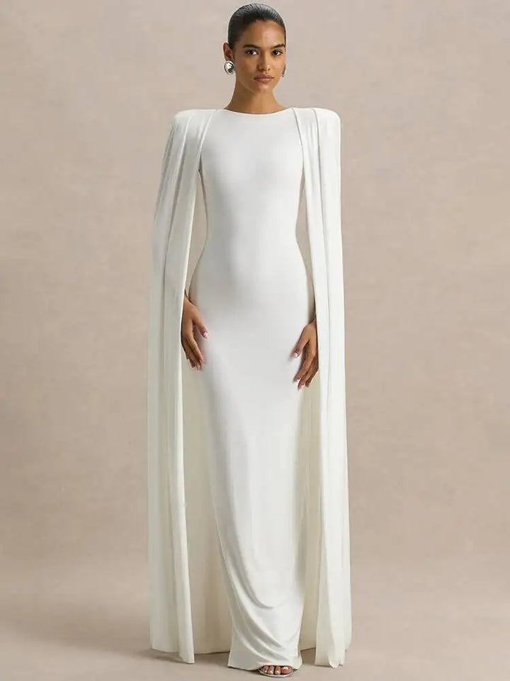 Lyra Cape Maxi Dress