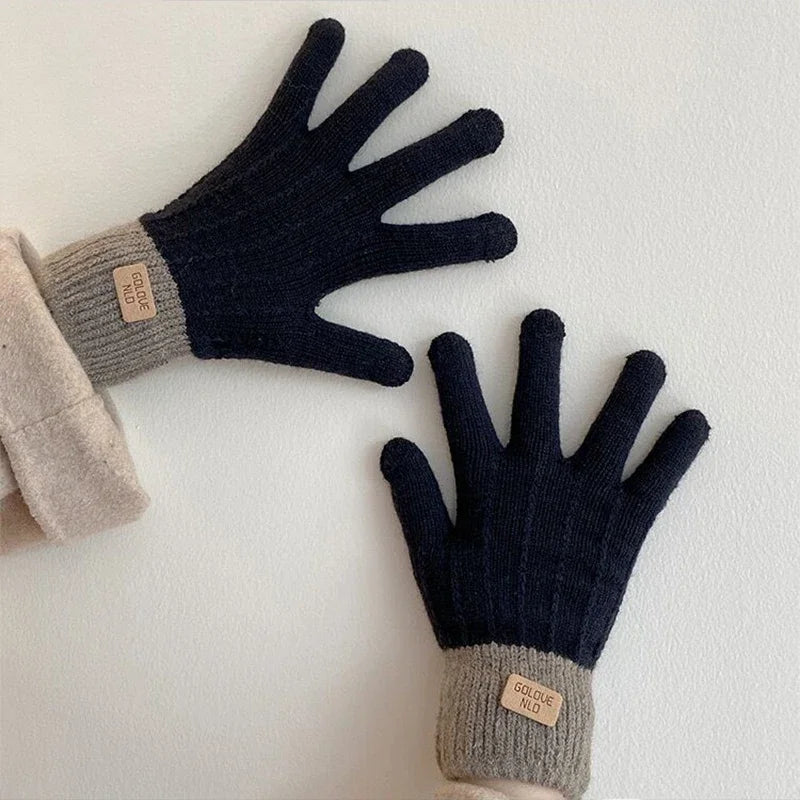 Noir Suède Touch Gloves