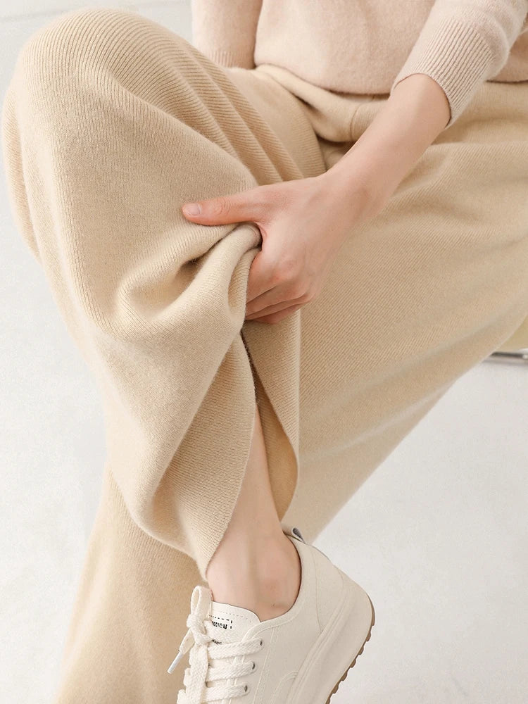The Sienna Merino Knit Pants by Tom Claren