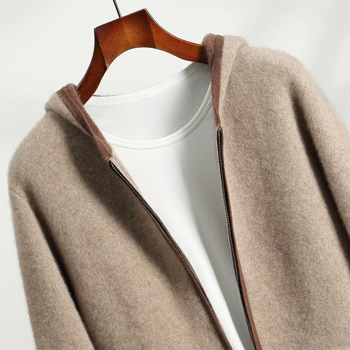 Aspen Cashmere Zip Hoodie