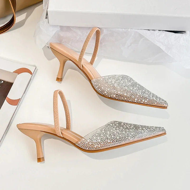Amélia Pearl Slingback Heels