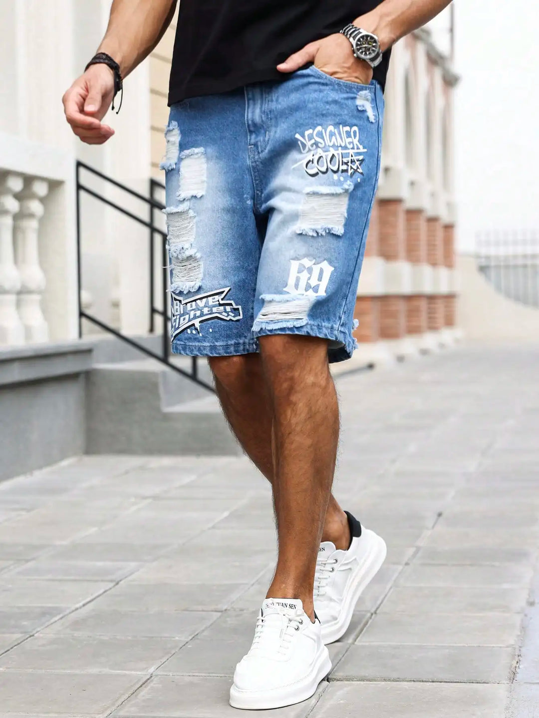 Forte Blue Denim Tom Claren  Shorts