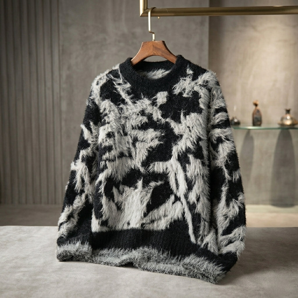 Ashford Textured Crew Knit - Gray