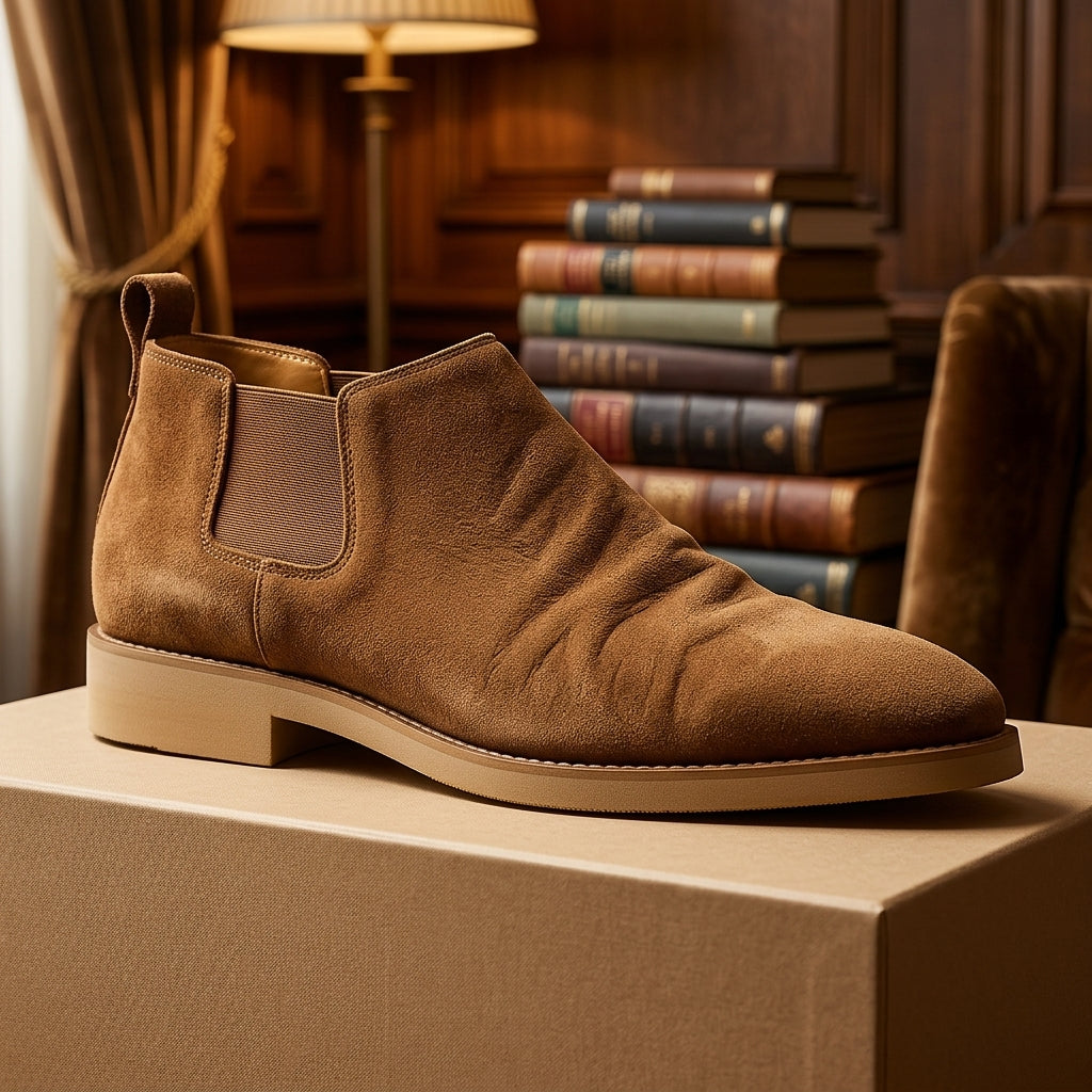 Carter Suede Chelsea Boots - brown