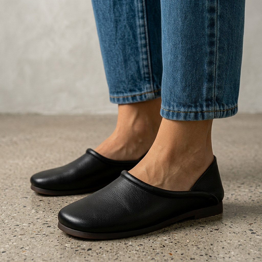 Eden Boho Slip Ons - black