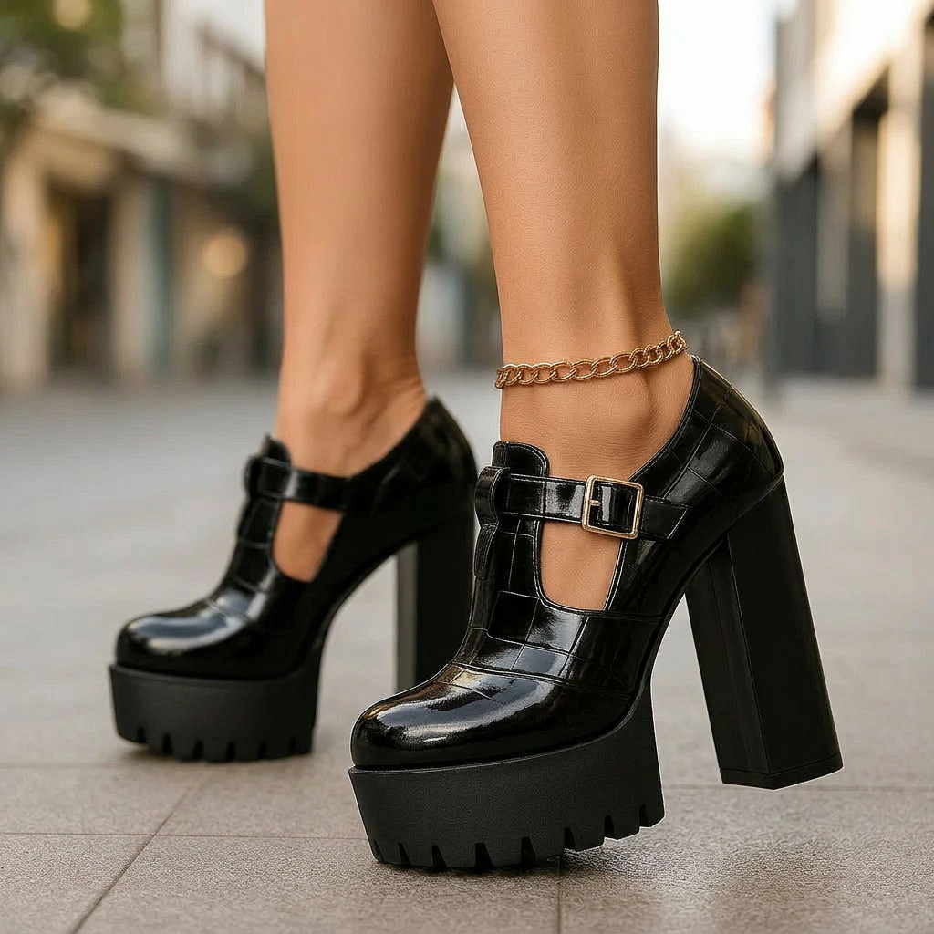 VIVIENNE ARLO BLOCK HEELS