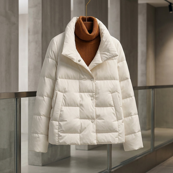 Avery Puffer Jacket - White