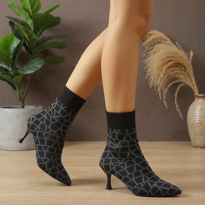 Aria High-Heel Knitted Boots