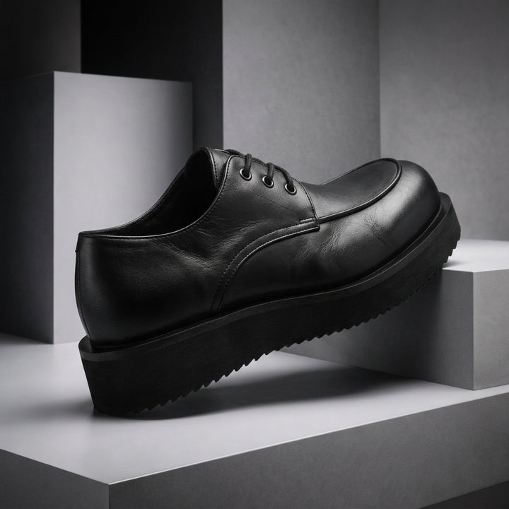 Hudson Suede Lug Derbies - black
