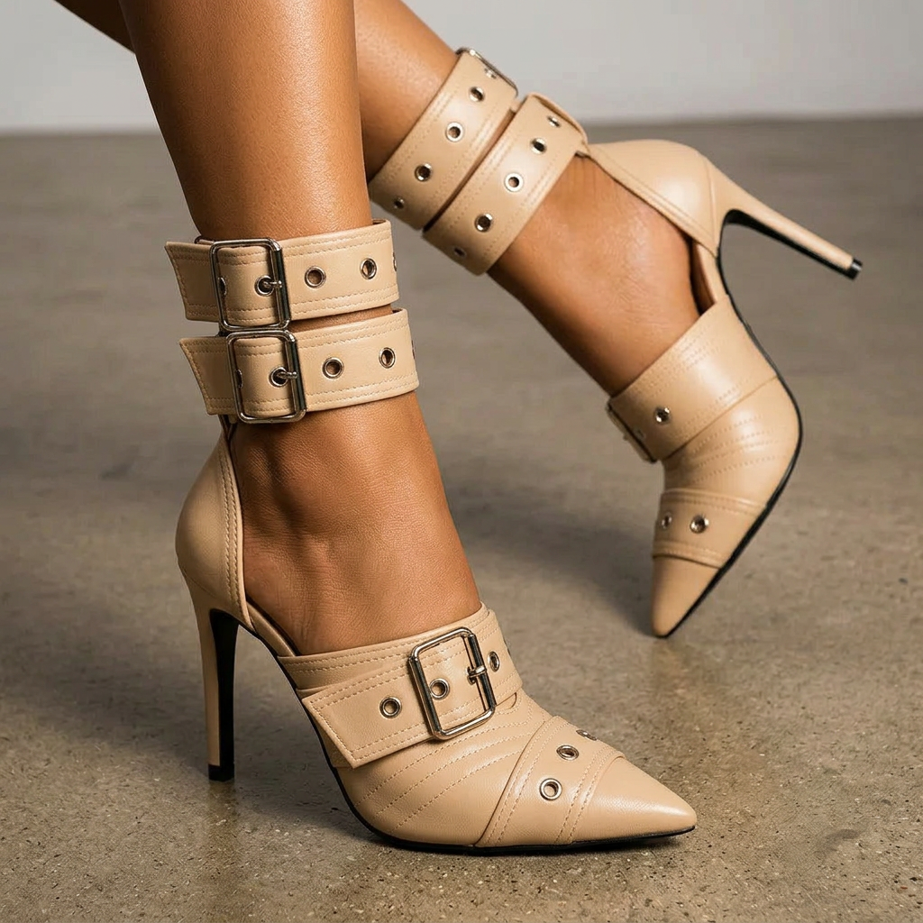 RAVYN RAE SIGNATURE HEELS - Beige
