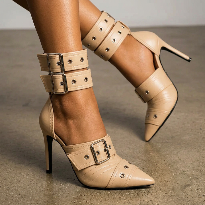 RAVYN RAE SIGNATURE HEELS - beige