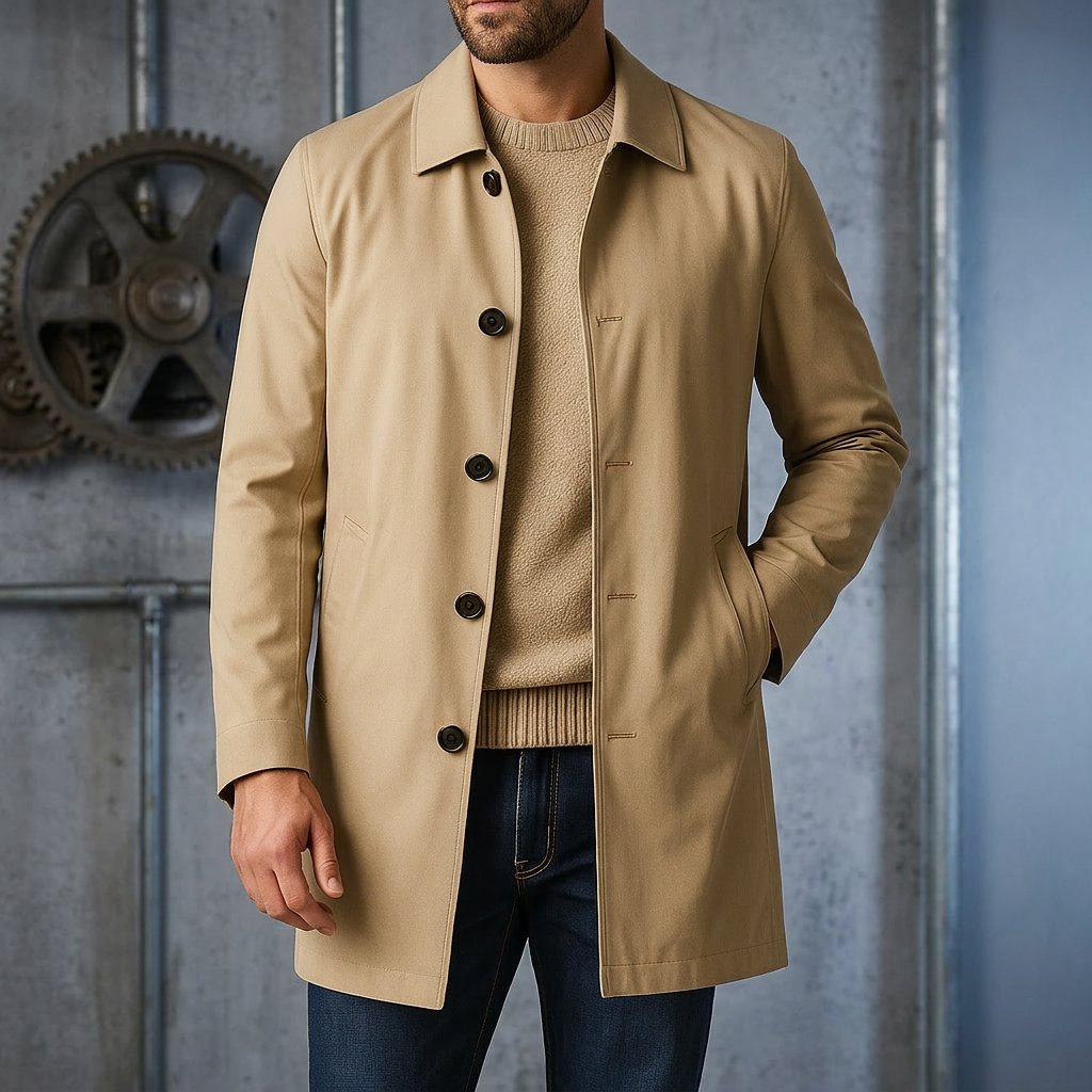 Whitman Trench Coat - Khaki