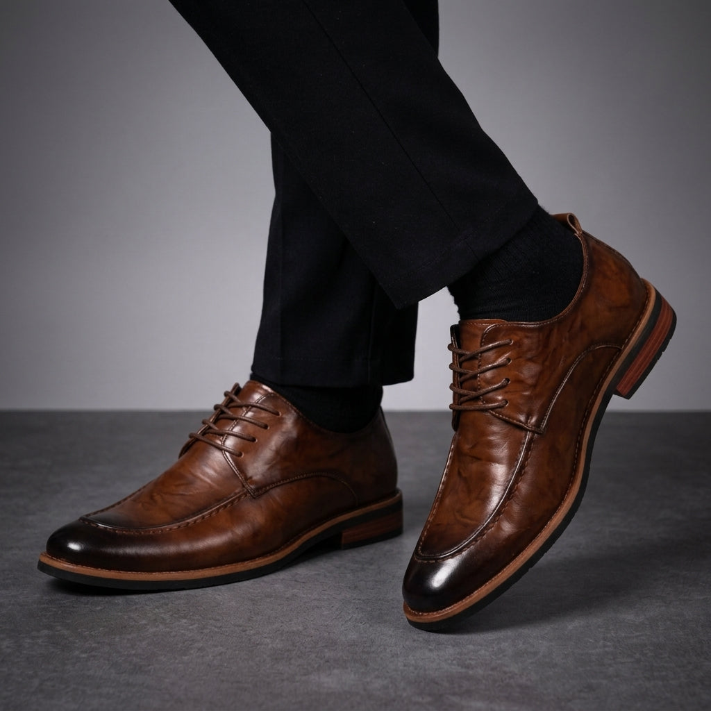 HARRISON COLE LEATHER DERBY