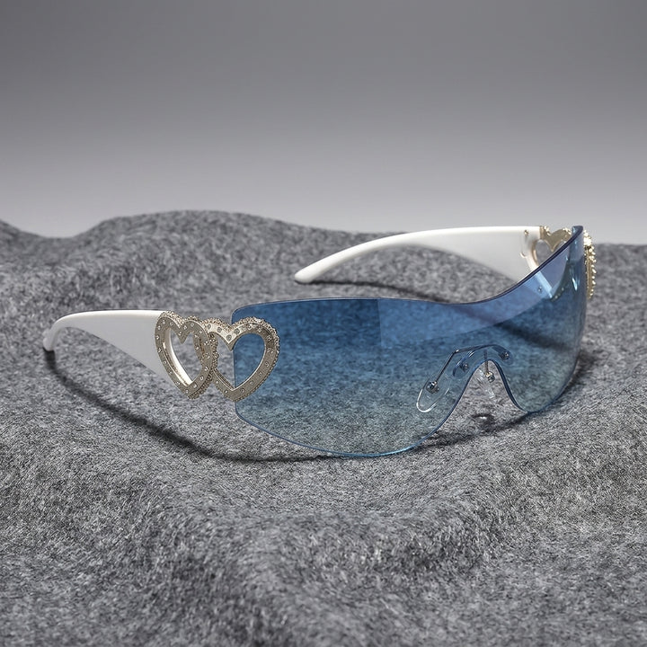 The 2000s Heartlock Shades - blue