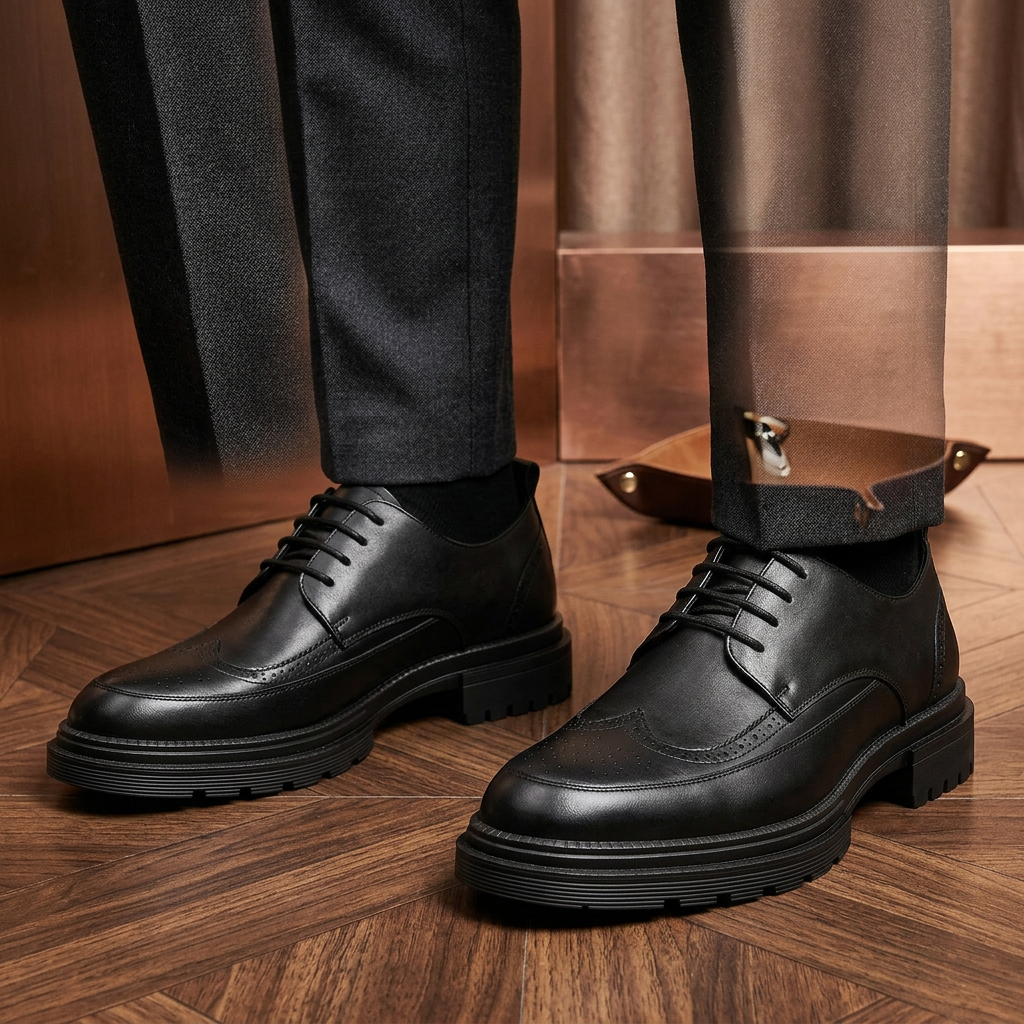 Vincenzo Genuine Leather Derbies