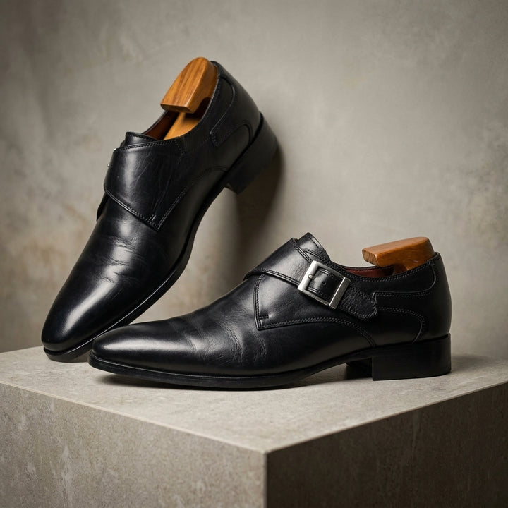 SANTORO LEATHER MONK STRAP