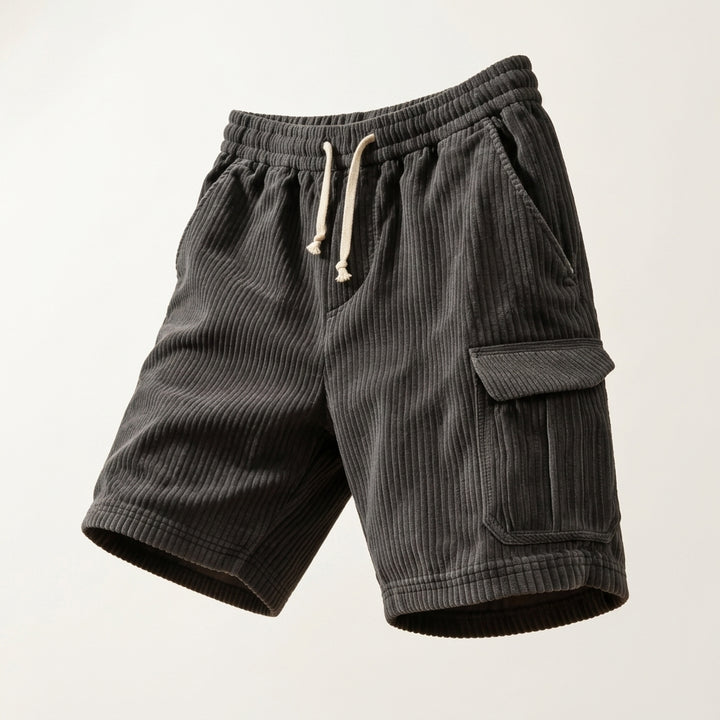 HERMOSA CORDUROY SHORTS - Black