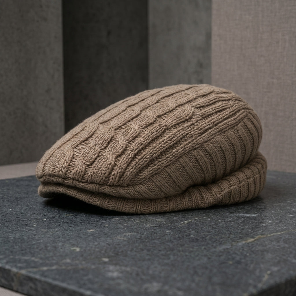 Callahan Cable-Knit Cap - Light Brown