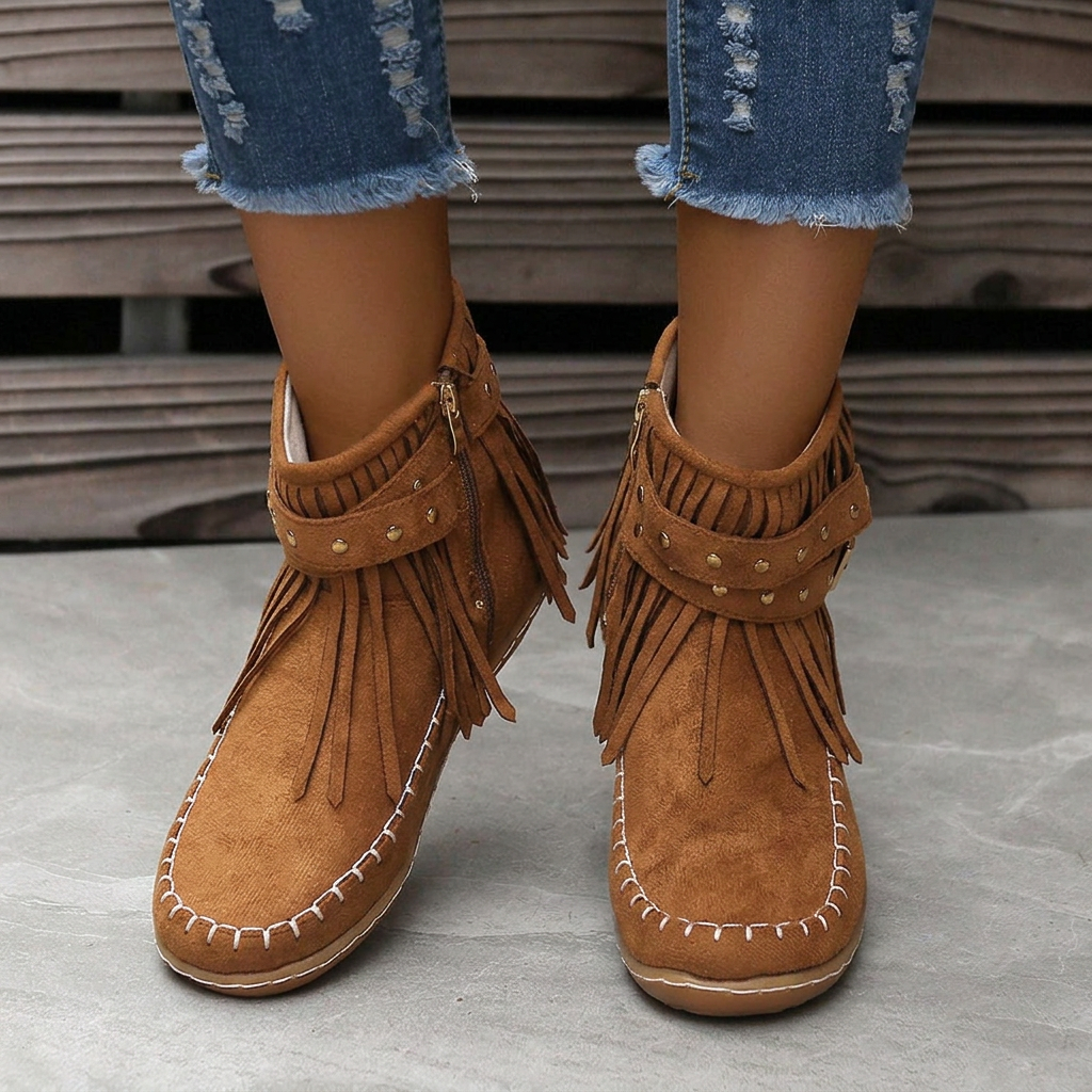 Noelle Boho Ankle Boots
