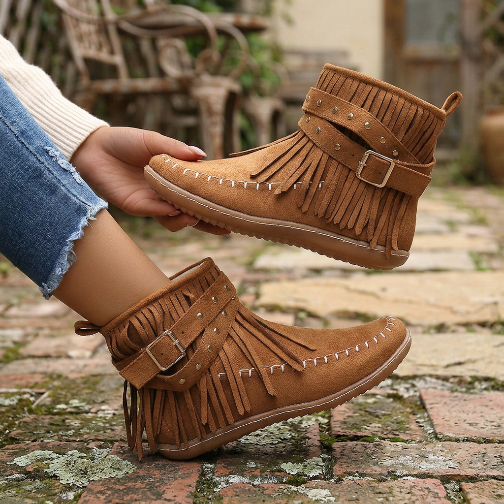 Noelle Boho Ankle Boots