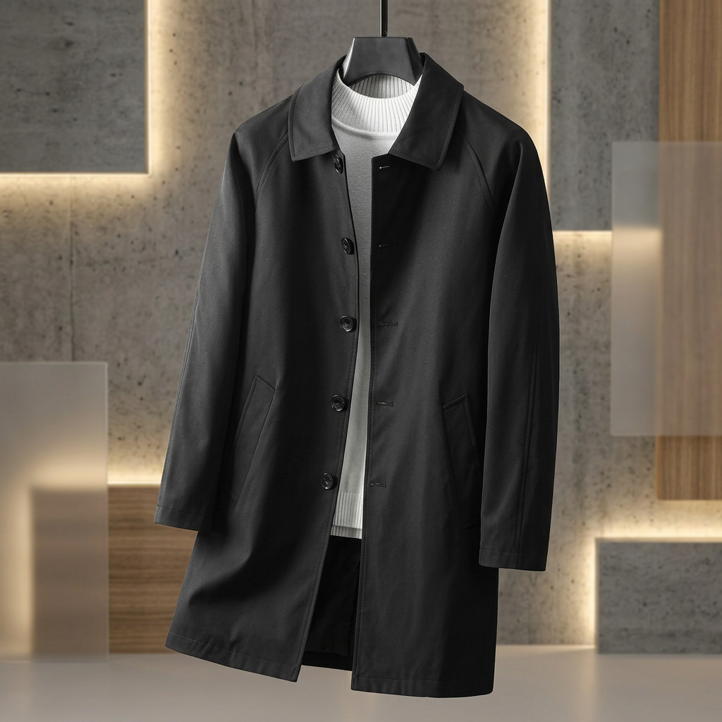Whitman Trench Coat - Black