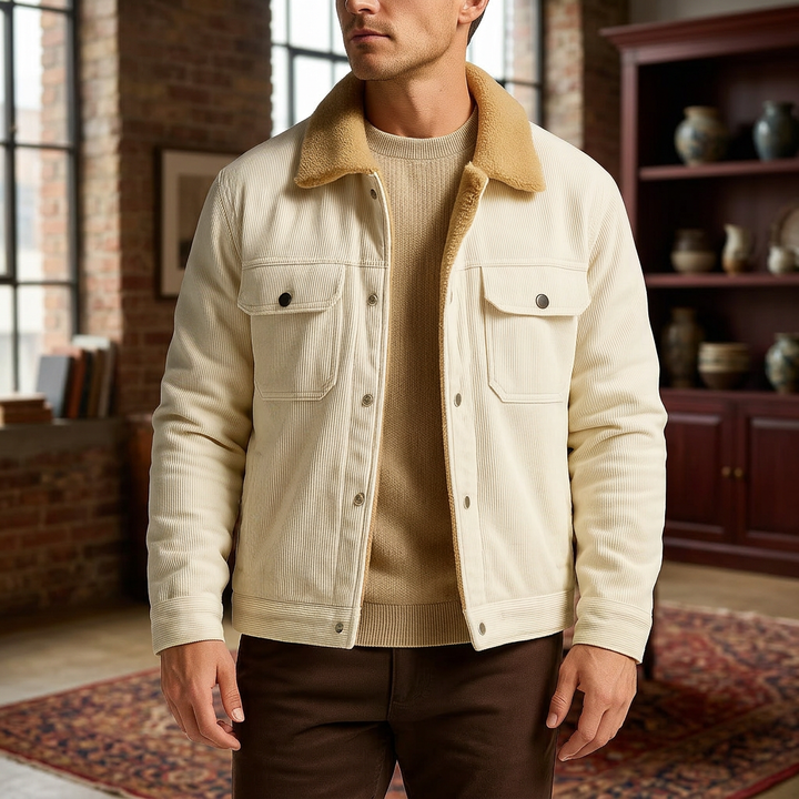 Winston Corduroy Jacket - White